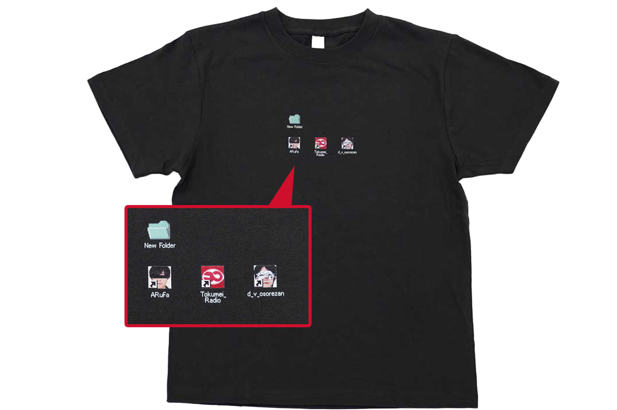 匿名ラジオTシャツ（デスクトップ） | オモコロストア