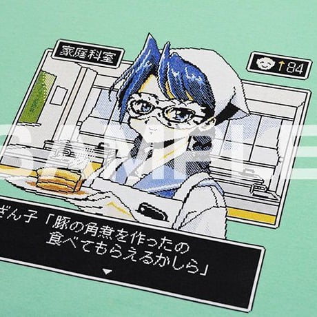恐山（ざん子）Tシャツ【角煮ver】