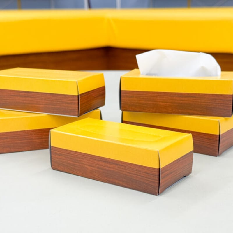 黄色いソファティッシュ(3個セット) | オモコロストア