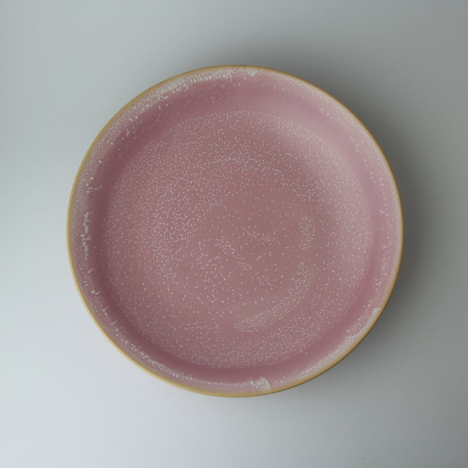 オンラインストア限定品｜ カレープレート ピンク釉 マット（化粧箱