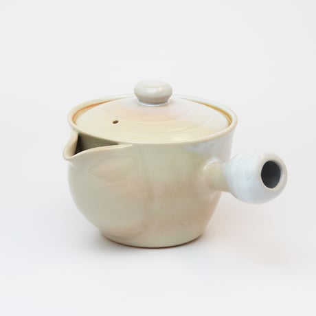 茶道具〉滃軒窯(蓬莱堂 杉江滃軒) 袋形 花つまみ 茶注 急須