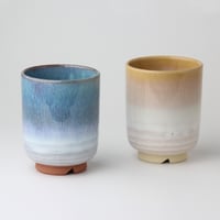 秋実組湯呑 佳俊作（木箱）｜萩焼窯元 萩陶苑 椿秀窯 ギフト 作家もの