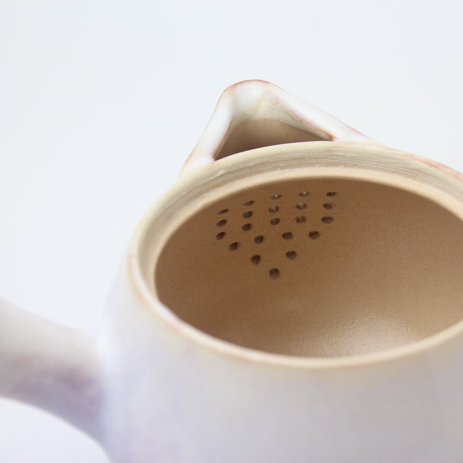萩むらさきゆり茶器揃（化粧箱）｜萩焼窯元 萩陶苑 椿秀窯 ギフト