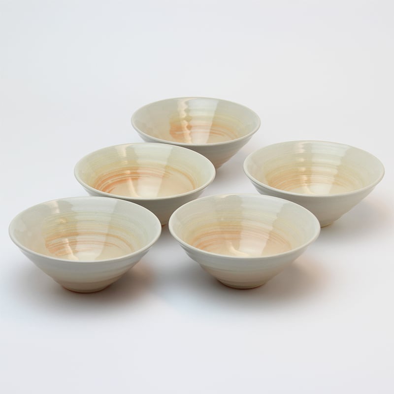 みちのく長瀞末家焼窯元ひろ窯彩泥平茶碗・未使用品 みちのく長瀞末家焼窯元ひろ窯彩泥平茶碗・未使用品 みちのく