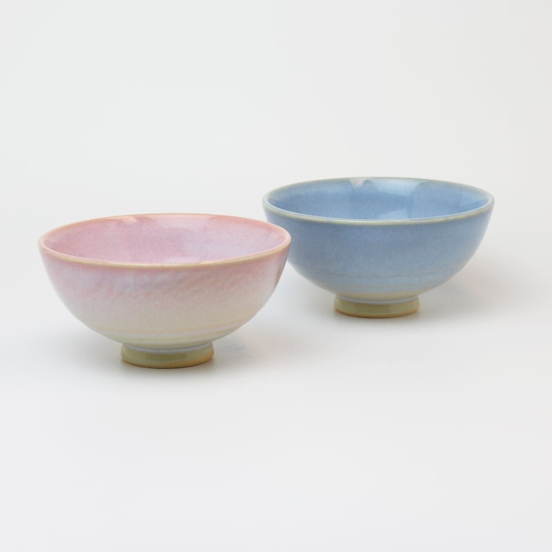 つぼみ お茶碗ペア(化粧箱)|萩焼窯元 萩陶苑 椿秀窯 ギフト つぼみ お茶碗ペア(化粧箱)|萩焼窯元 萩陶苑 椿秀窯 ギフト