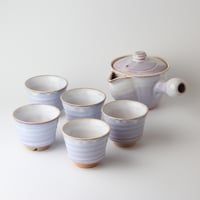 白釉茶器揃（木箱）｜萩焼窯元 萩陶苑 椿秀窯 ギフト | HAGIYAKI SHUTOU