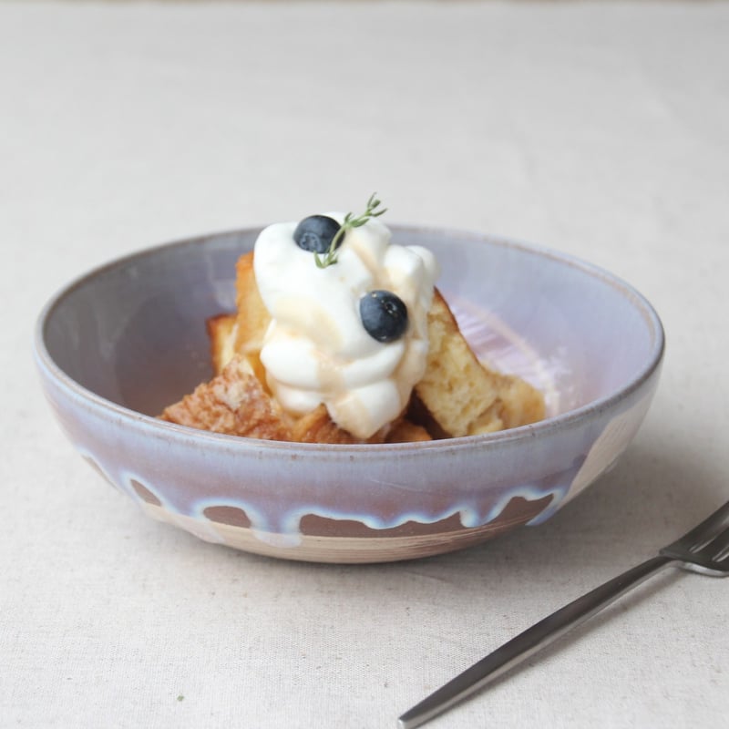 萩の雫｜しずく・そら丸中鉢ペア（化粧箱）｜萩焼 萩陶苑 椿秀窯