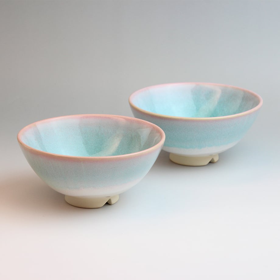 茶道具 萩 数茶碗 共箱 美品 DT376 T113 茶碗 『萩茶碗』『青龍山 古谷