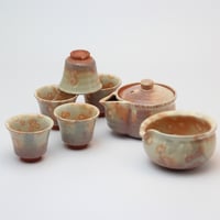 かいらぎ組湯呑 佳俊作（木箱）｜萩焼窯元 萩陶苑 椿秀窯 ギフト