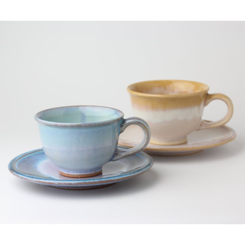 stella（ステラ）｜珈琲ペア OR/BG （化粧箱）｜萩焼 SHUTOUEN | HAG