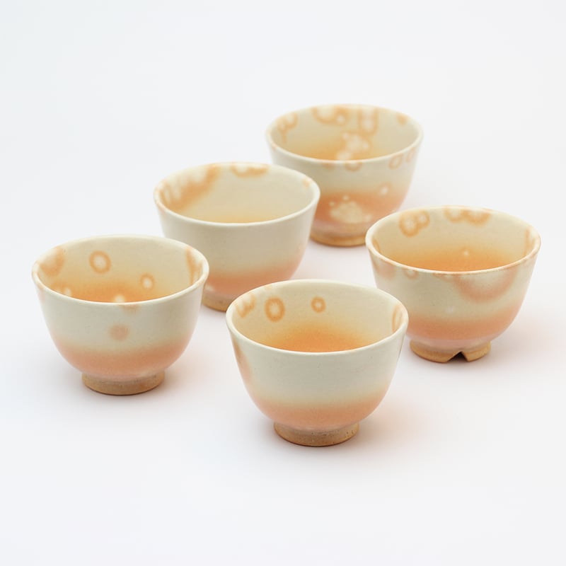 御本手ゆり汲み出し揃(化粧箱)|萩焼窯元 萩陶苑 椿秀窯 御本手ゆり汲み出し揃(化粧箱)|萩焼窯元 萩陶苑 椿秀窯