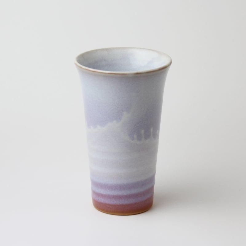 リズムロングフリーカップ単品（段箱）｜萩焼窯元 萩陶苑 椿秀窯