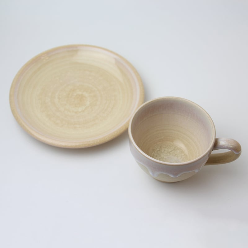 萩の雫｜しずく珈琲碗皿（段箱）｜萩焼 萩陶苑 椿秀窯 | HAGIYAKI