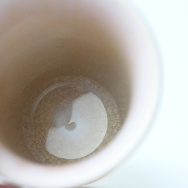 萩の雫｜しずくロングフリーカップ単品 （段箱）｜萩焼 萩陶苑 椿秀窯