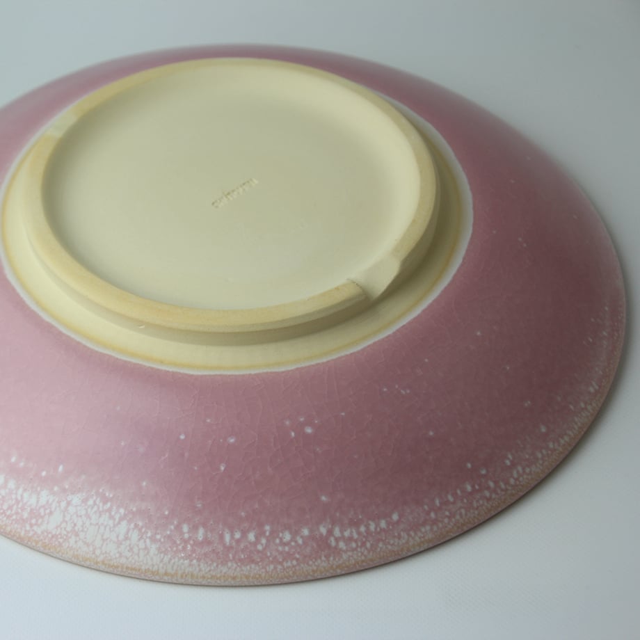 オンラインストア限定品｜ カレープレート ピンク釉 マット（化粧箱
