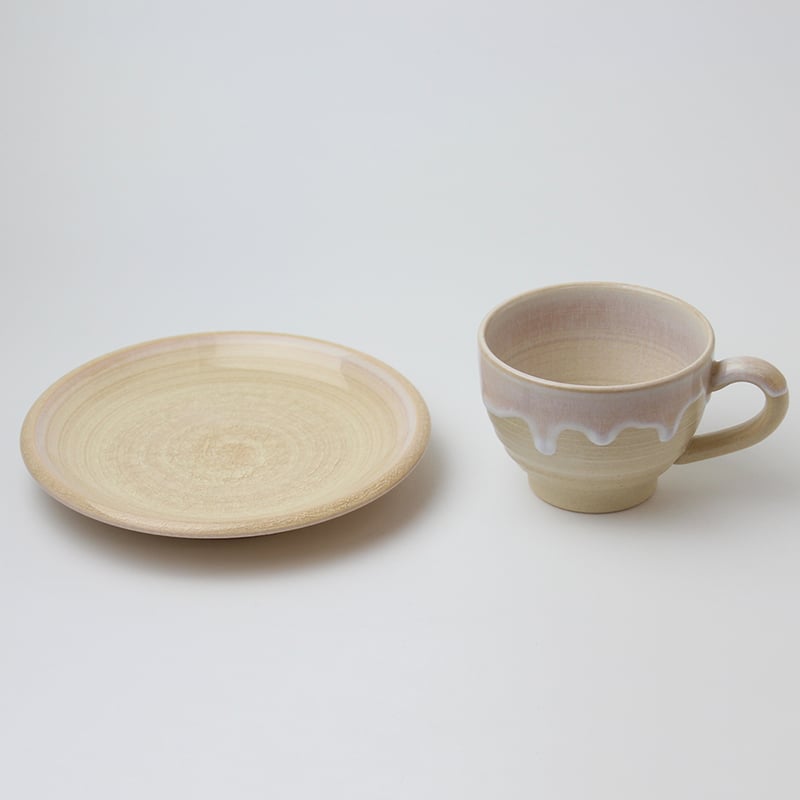 萩の雫｜しずく珈琲碗皿（段箱）｜萩焼 萩陶苑 椿秀窯 | HAGIYAKI