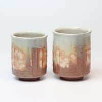 萩むらさきゆり茶器揃（化粧箱）｜萩焼窯元 萩陶苑 椿秀窯 ギフト