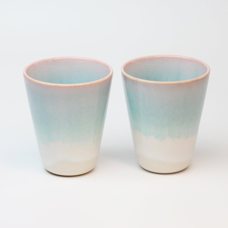 萩焼　フリーカップ mint（ミント）｜フリーカップペア（木箱）｜萩焼 SHUTOUEN | HAGIYAKI