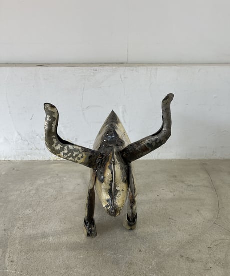 RECYCLE METAL  BULL SMALL -2