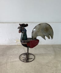 RECYCLE METAL  ROOSTER SMALL-3