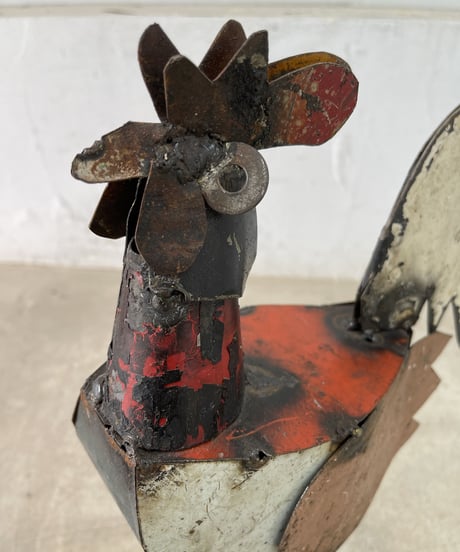 RECYCLE METAL   ROOSTER SMALL-1