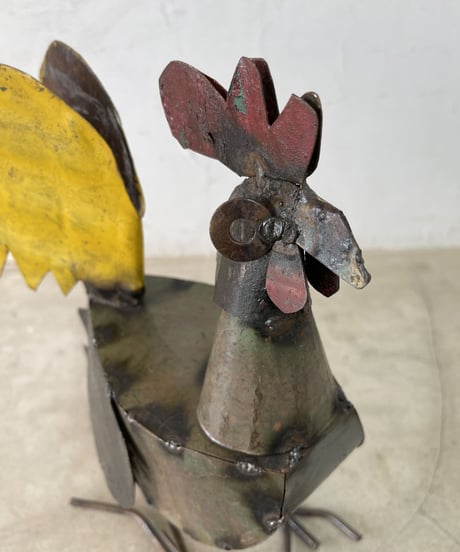 RECYCLE METAL  ROOSTER SMALL-2