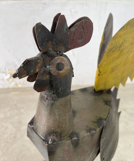 RECYCLE METAL  ROOSTER SMALL-2