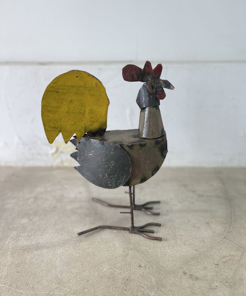 RECYCLE METAL ROOSTER SMALL-2 | FOUR CORNERS