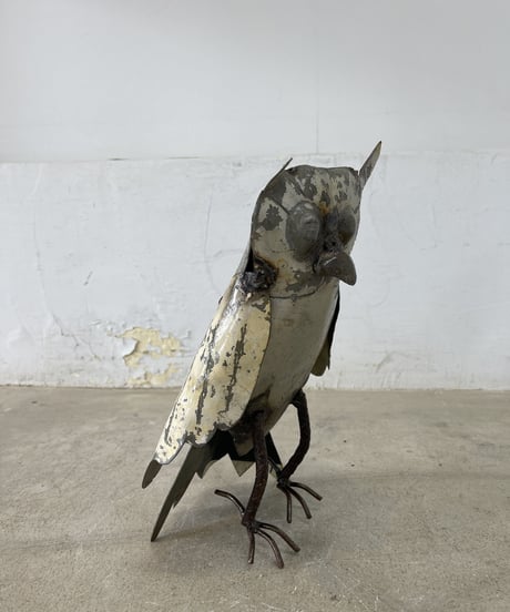 RECYCLE METAL  OWL SMALL