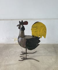 RECYCLE METAL  ROOSTER SMALL-2
