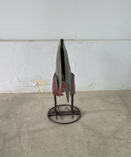 RECYCLE METAL  ROOSTER SMALL-3