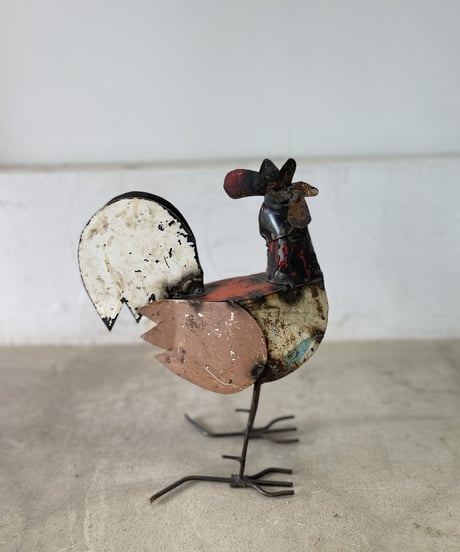 RECYCLE METAL   ROOSTER SMALL-1