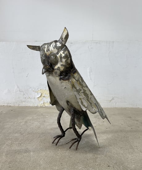 RECYCLE METAL  OWL SMALL