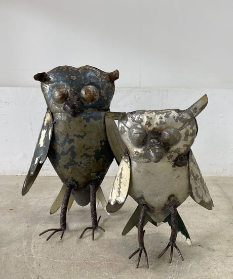 RECYCLE METAL  OWL SMALL
