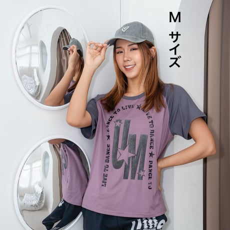 トップス UME-S0030P ツートン色Ｔシャツ ✨台湾から台湾からお取寄せ可能な商品
