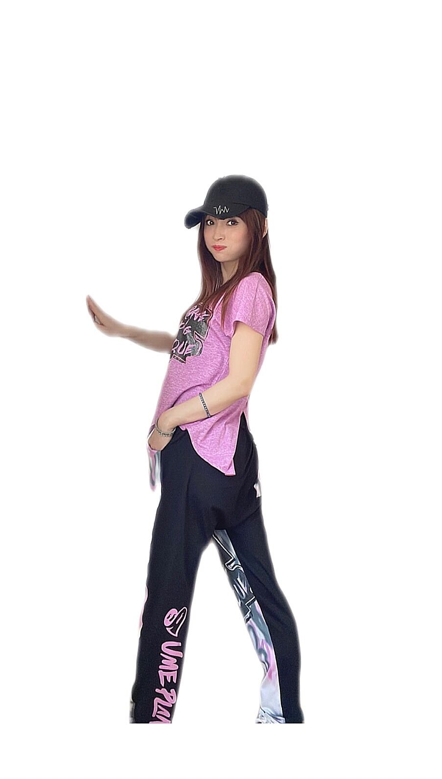 ボトムス UME-T0003CP パープル柄 ✨台湾からお取寄せ可能な商品