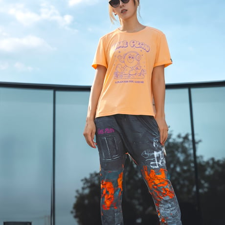 トップス UME-S0024PO ロールアップＴシャツ