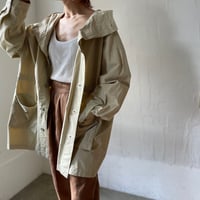 bio wash swedish snow camo parka / white, beige