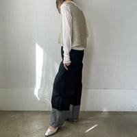 【再入荷】openwork knitting vest / gold, silver