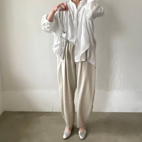 【blue再入荷】summer morocco pants / ivory, black, beige, blue