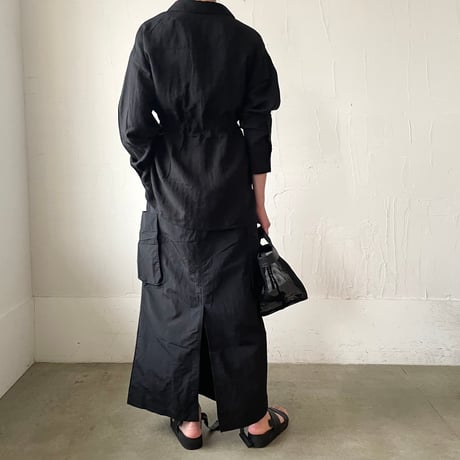 nylon skirt UPF50+ UV protection / black