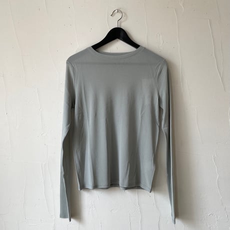【再入荷】sheer l/s t-shirt / off white, lt.grey, black