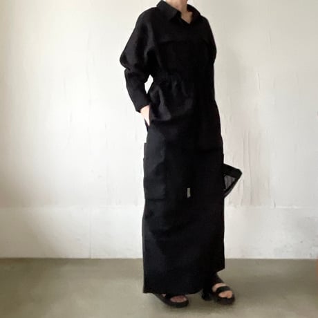 nylon skirt UPF50+ UV protection / black
