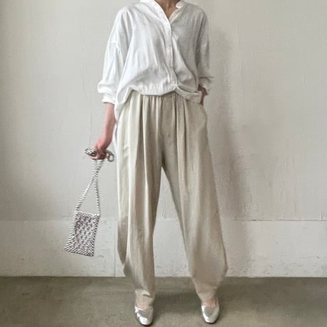 【blue再入荷】summer morocco pants / ivory, black, beige, blue