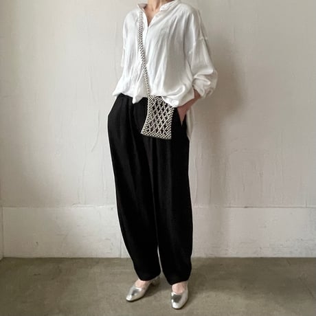 【blue再入荷】summer morocco pants / ivory, black, beige, blue