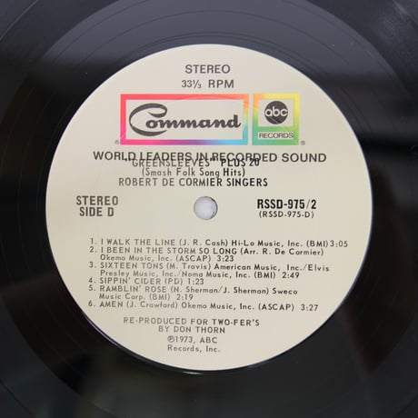 輸入盤　Robert DeCormier/Greensleeves Plus 20 Sealed NEU　RSSD975-2　【中古】