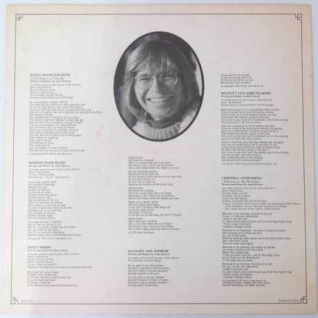 輸入盤　ジョン・テンバー/さらばアンドロメダ　APL1-0101　【中古】