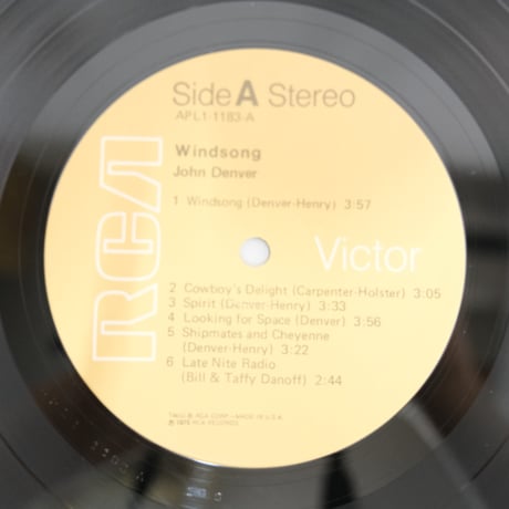輸入盤　ジョン・テンバー/Windsong　APL1-1183　【中古】