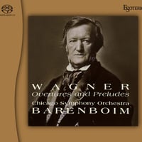 ワーグナー：序曲・前奏曲集　ダニエル・バレンボイム（指揮）シカゴ交響楽団 　ESSW-90287　(SACDハイブリッド)