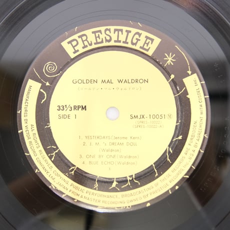 日本盤　ゴールデン・マル・ウォルドロン　SMJX-10051(M)　【中古】